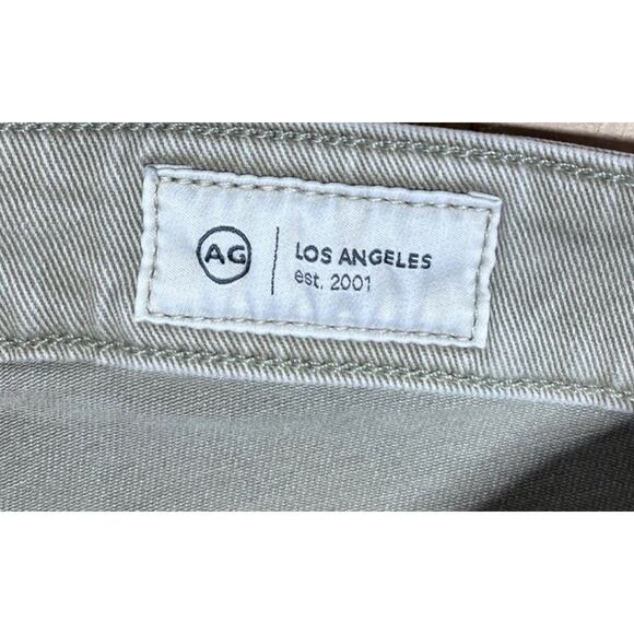 AG Adriano Goldschmied Women's Mari Crop high-rise Jeans, size 25x27, Olive - Picture 4 of 8